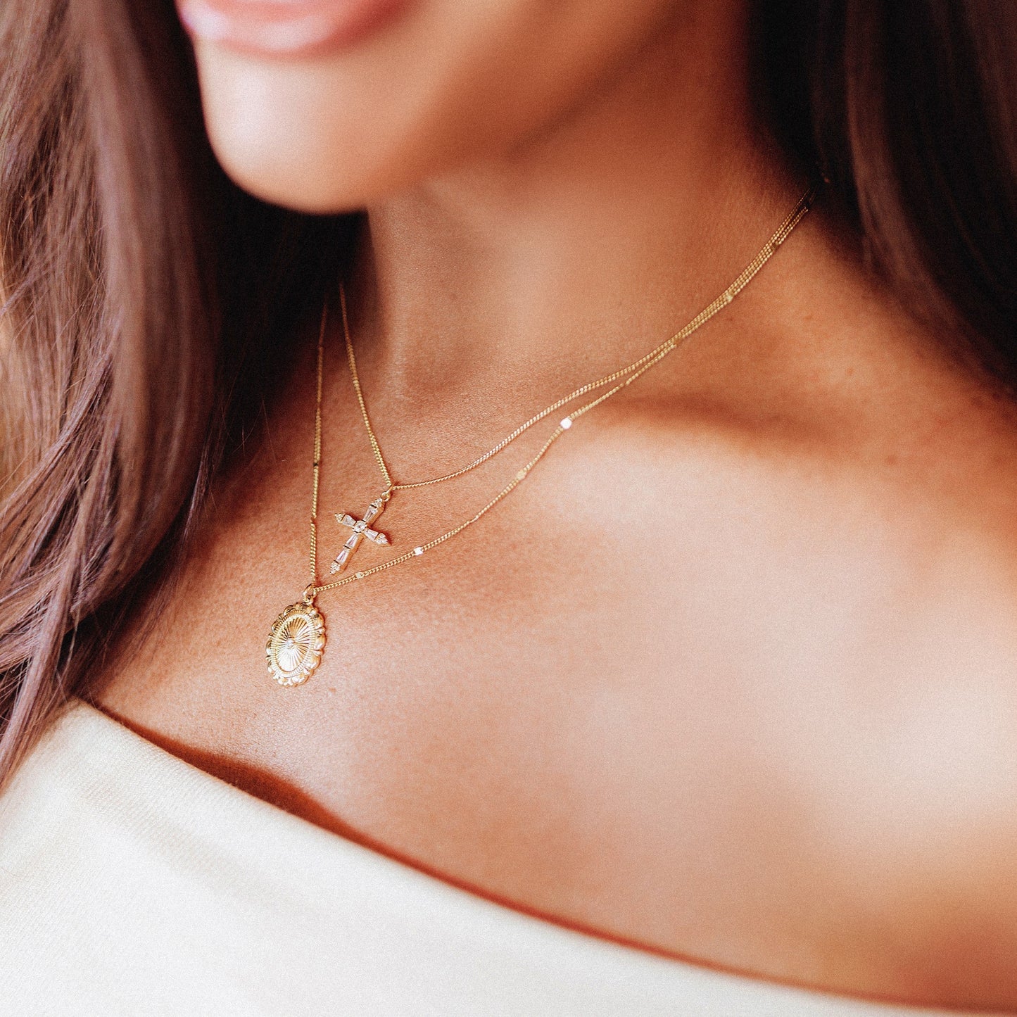 Passport Necklace Set of 2